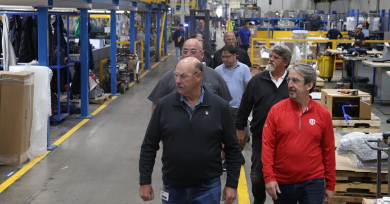 Unifor leaders tour Winnipeg industrial workplaces